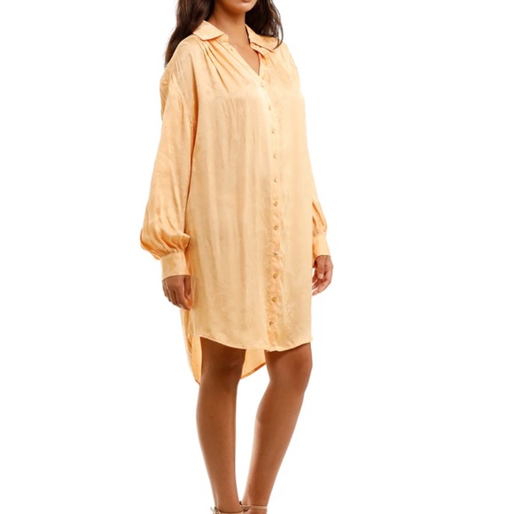 Spell Verona Shirt Dress in Lemon Butter - Picture 8 of 11